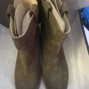 AQUATALIA new booties khaki suede made in Italy